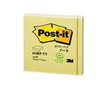 Post-it 再生紙ノート イエロー 1パック（100枚×1パッド入）　654RP-YN