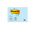 Post-it 再生紙ふせん ノート型 ブルー 1パック（100枚×1パッド入）　657RP-B