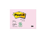 Post-it 再生紙ふせん ノート型 ピンク 1パック（100枚×1パッド入）　657RP-P