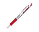 ボールペン　ジムノック　赤　10本　KRB-100-R