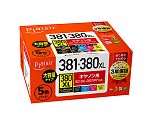 プレジール　汎用インクカートリッジ　BCI-381+380/5MP用　5色セット　PLE-C381-5P