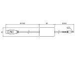 コンフィギュレータケーブル（USB対応、ステレオジャック用、絶縁付）　COP-US