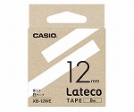 カシオ　ラテコ詰め替え用テープ　12ミリ　白に黒文字　XB-12WE