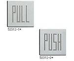 ドアサイン（35mm角）　PULL　DS7-005
