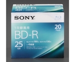 25GB ＢＤ-Ｒ(ﾋﾞﾃﾞｵ用 4倍速/20枚)　EA759GS-70A