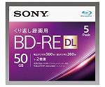 50GB ＢＤ-ＲＥ(ﾋﾞﾃﾞｵ用 2倍速/5枚)　EA759GS-81