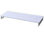 机の上を有効活用するモニタースタンド　80×25cm　ホワイト　DTS-8025(WH/IV)