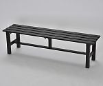 アルミ縁台　150cm　ダークブラウン　ABT-150(DBR)