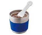 真空断熱デザートカップ＆アイスクリームスプーンセット　フラッピー（FRAPPY）　ブルー　SE720-BL
