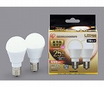 LED電球　全方向　25形相当　電球色　2個セット　LDA2L-G-E17/W-2T52P