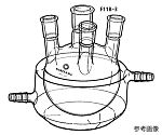 四ッ口マントルフラスコ　1000mL　F11B-3-3