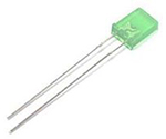 可視光LED 緑 568 nm 長方形 （7x5x2.8mm）1袋（100個入）　L-103GDT