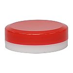 軟膏壷（軟膏容器・定量タイプ）5mL（浅型）赤　50個　AT5A-02
