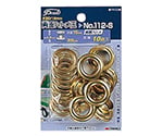 Pearl　両面ハトメ玉　15mm　10組入　No.112S　#30/15mm　1052690