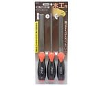 M＆M　木工用ヤスリ　3本組　150mm　平・半丸・丸　1072046