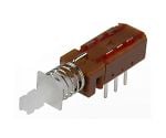 押しボタンスイッチ 1 A ラッチ PCB 双極双投（DPDT）1袋（5個入）　MPBS-22H01-LF-14