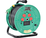 電工ドラム デジタルドラム 電圧電流メーター付 過負荷漏電保護兼用ブレーカ付 30m　NPDM-EK34