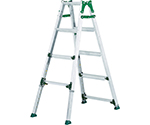高段差用伸縮脚付きはしご兼用脚立 天板高さ1.29～1.73m（長わく）・1.00～1.44m（短わく）　PRH1215FX