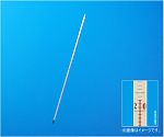 足長赤液棒状温度計　-10～110℃（1℃）　全長300mm　1-36-21