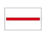 ハンドラベラー用　ラベル　UNO2W用　赤一本線　上質紙　強粘　6巻　003731062
