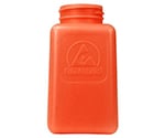 ボトルのみ　HDPE　オレンジ色　静電気拡散性　35491