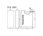 ブックボトル　2L　透明PP　02303