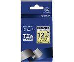 TZeテープ　布テープ（黄地/青字）　12mm　TZe-FA63