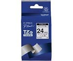 TZeテープ　マットラミネートテープ（白地/黒字）　24mm　TZe-M251