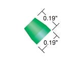 フランジレスフェラル　for　1.8mm　OD　Tubing　Green　ETFE(10pk)　P-342X