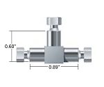 TEE/0.020"　THRU　HOLE　U-428