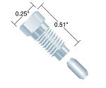 ステンレスナット&フェラル,　10-32,　for　1/16"　OD　tubing(10pk)　UH-196X