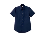 メンズレギュラーカラー半袖シャツ　ネイビー　L　FB5041M-8 L