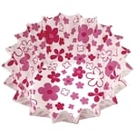 紙カップ　ココケース　丸型（500枚入）　小花柄　6号深　ピンク　