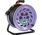 電工ドラム　ロック（引掛）式コンセントドラム100V　アース付　漏電しゃ断器付　30m　NF-EB34L-15A