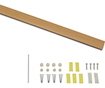 レールサンカラーズ　レールのみ　木目調　ライトブラウン100cm　RC100-3