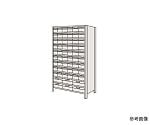 物品棚LEK型樹脂ボックス　100kg/段　高さ1800mm　12段タイプ　W875×D300×H1800mm　LWEK1112-60T