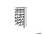 物品棚LEK型樹脂ボックス　100kg/段　高さ1800mm　12段タイプ　W875×D450×H1800mm　LWEK1122-60T