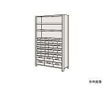 物品棚LEK型樹脂ボックス　100kg/段　高さ1800mm　10段タイプ　W875×D300×H1800mm　LWEK1110-30T