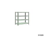 ボルトレスラック中軽量型　150kg/段　高さ1800mm　4段タイプ　W1200×D450×H1800mm　NB-6424