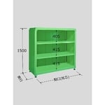 ラークラック　パネル付　150kg/段　単体　高さ1500mm　4段タイプ　W900×D300×H1500mm　PRLG-9114