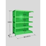 ラークラック　パネル付　150kg/段　連結　高さ1800mm　5段タイプ　W900×D450×H1800mm　PRLG-1125R