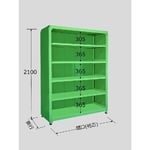 ラークラック　パネル付　150kg/段　単体　高さ2100mm　6段タイプ　W900×D300×H2100mm　PRLG-2116