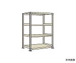 中量棚CW型　500kg/段　単体　高さ1200mm　4段タイプ　W900×D750×H1200mm　CW-8154