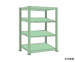 傾斜棚　150kg/段　単体　高さ1800mm　4段タイプ　W1800mm×D600×H1800mm　MSKT1818L04T