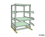 中量スライドラック　高さ2100mm　4段：スライド3段　単体　W1200×D600×H2100mm　MSR2112L04T
