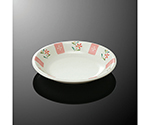 16.5cm丸皿 花短冊　D 49-HT