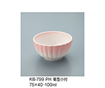 菊型小付　ピンク吹　KB-799_PH