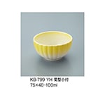 菊型小付　黄吹　KB-799_YH
