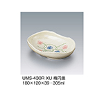 楕円皿　石焼絵付　UMS-430R_XU