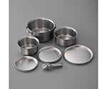 [６点組]鍋･皿セット(ｽﾃﾝﾚｽ製)　EA913VH-22